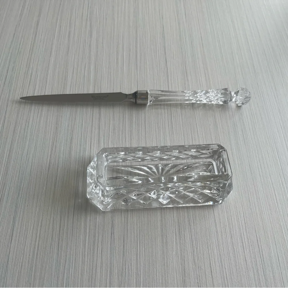 Crystal card holder & letter opener - Picture 9 of 10